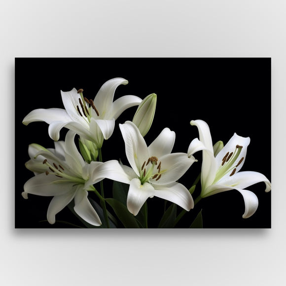 White Lilies on Black (Pre-Order)