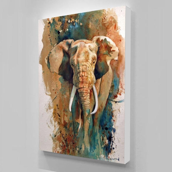 Watercolour Elephant (Bdos Stock)